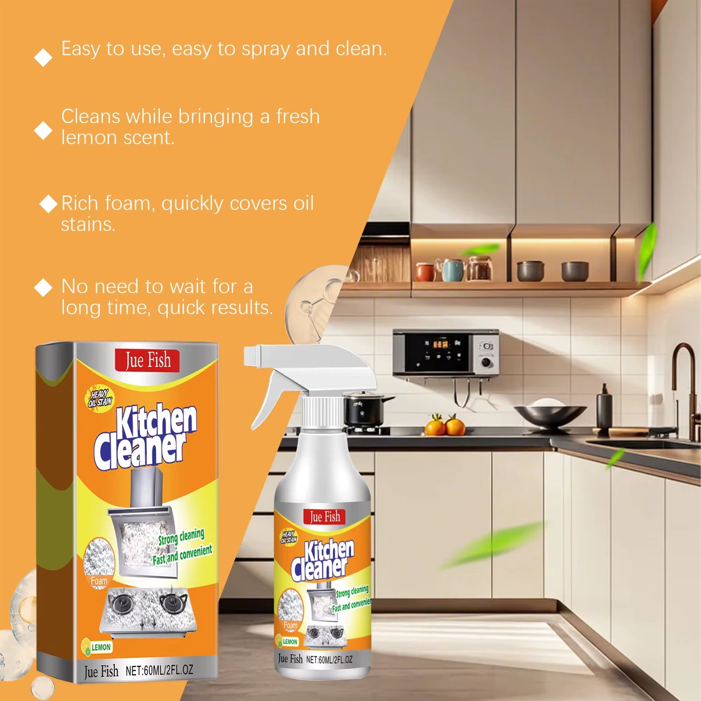 Jue Fish Kitchen Foaming Cleaner